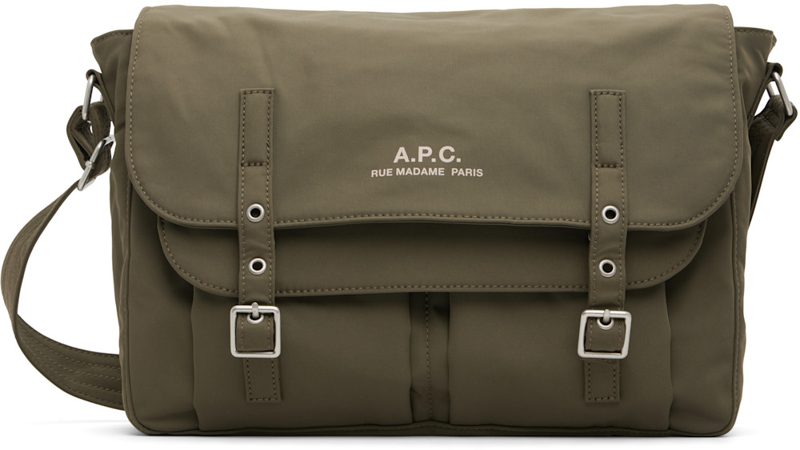 Khaki Archive Messenger Bag 262252M170026