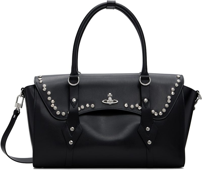 Black Bettina Medium Hand Bag 262314M170012