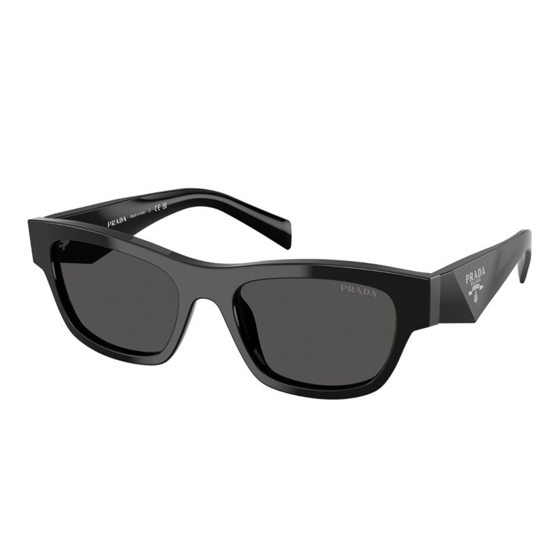 Dark Grey Rectangular Ladies Sunglasses PR B09S 16K08Z 52
