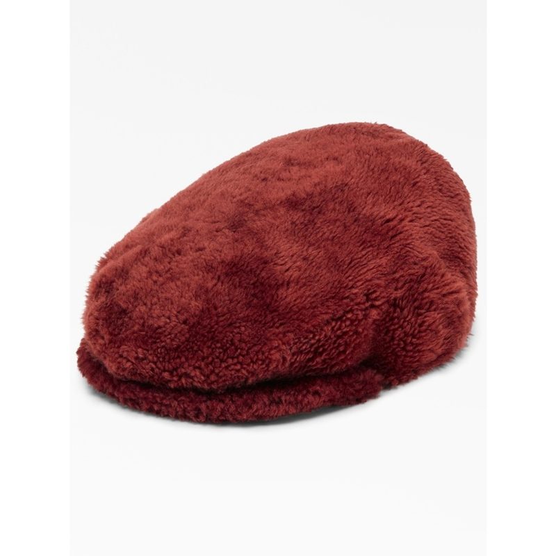 Brunello Cucinelli Ruby Faux Fur Beret Hat