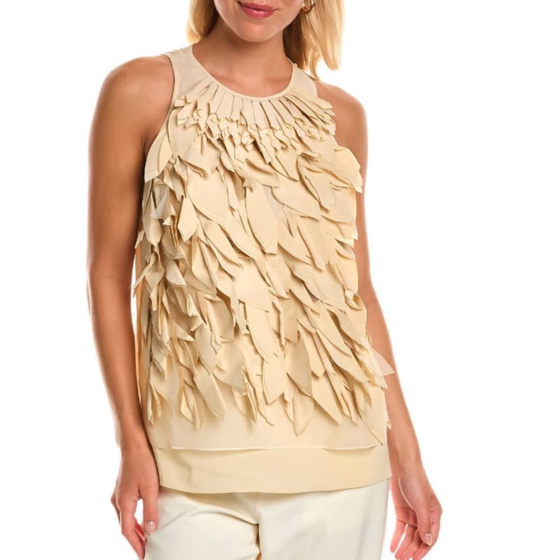 Brunello Cucinelli Wobeige Silk Sleeveless Top