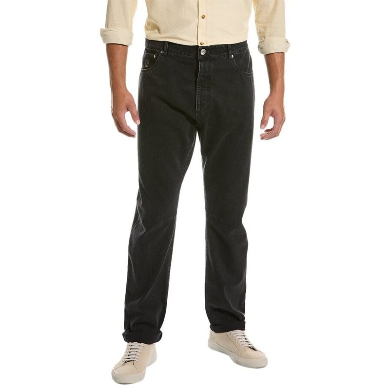 Brunello Cucinelli Black Relaxed Fit Trousers