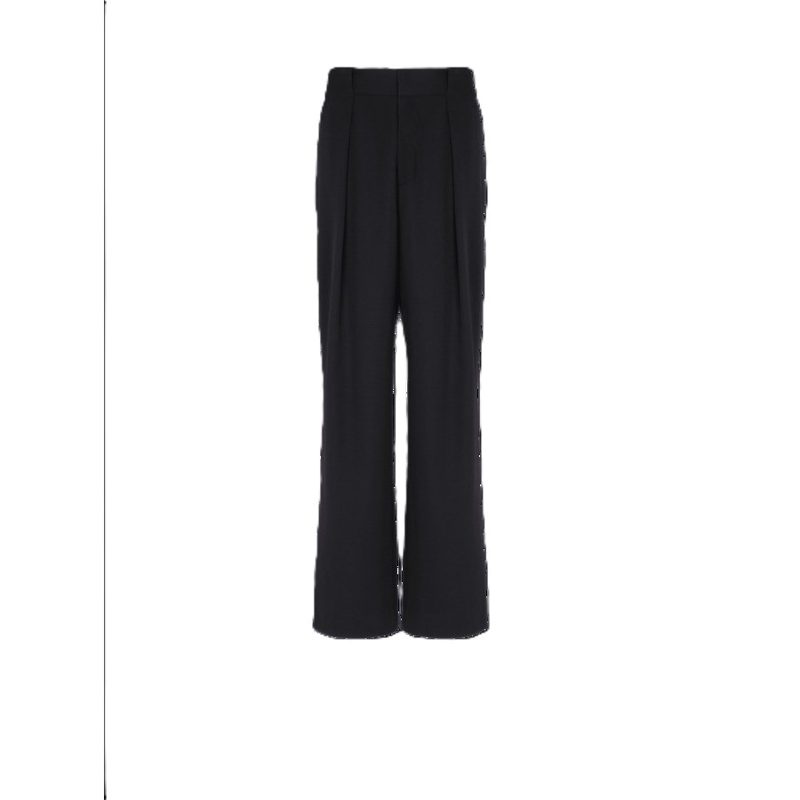 MenS Black Loose Tailored Trousers