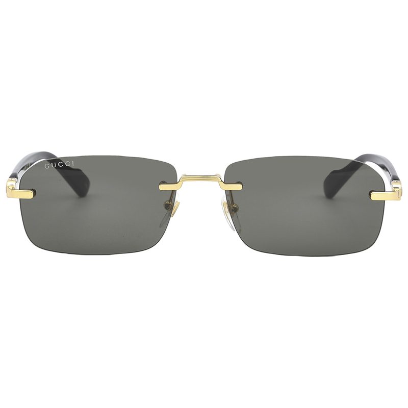 Grey Rectangular Mens Sunglasses GG1221S 001 56