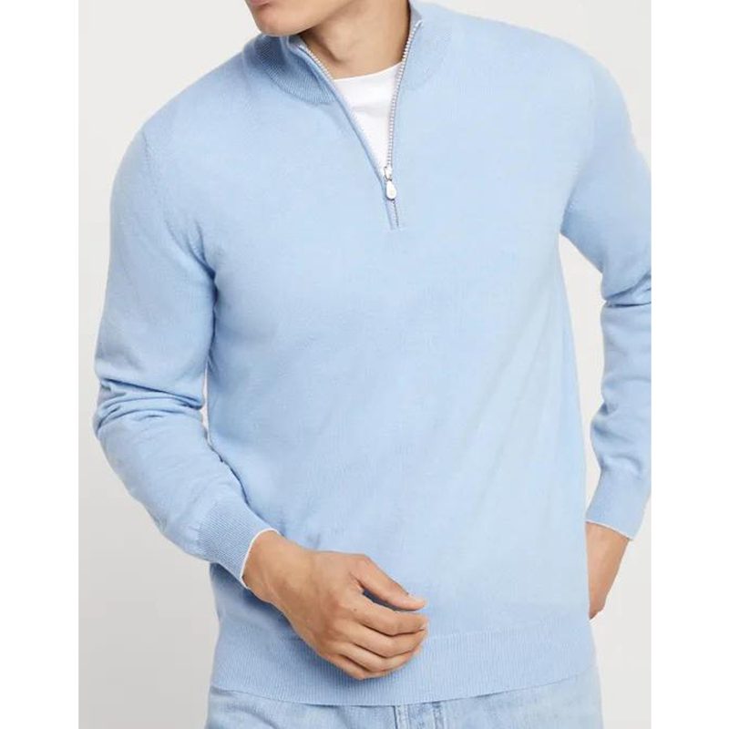 Brunello Cucinelli Turquoise Cashmere Knit Sweater