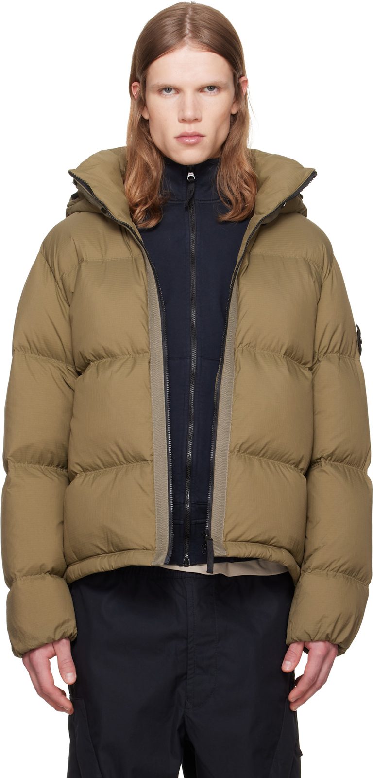Khaki 4100013 Matt Cordura Advanced Down Jacket 262828M178019