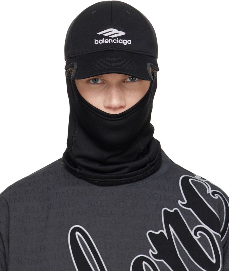 Black Neck Warmer Cap 261342M139008