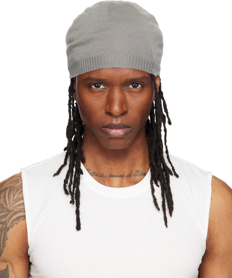 Taupe Tower Medium Beanie 262232M138015