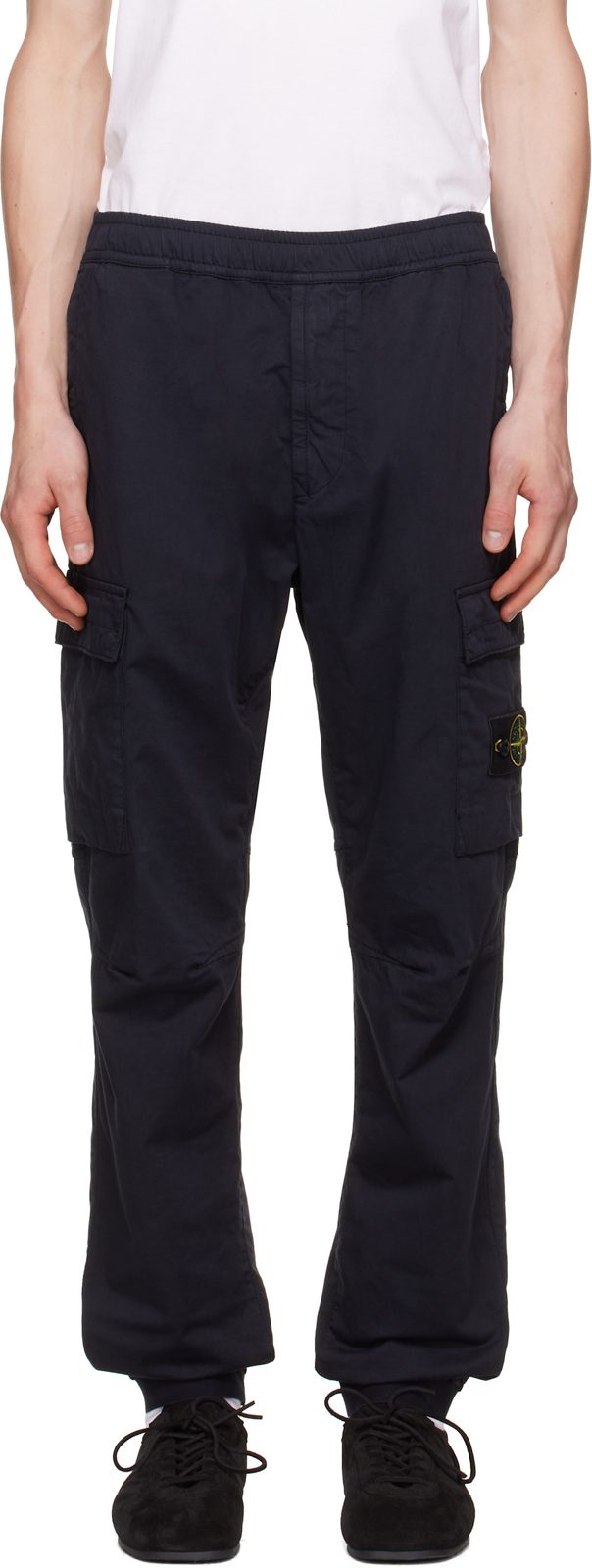 Navy 3100031 Stretch Organic Twill Cargo Pants 262828M188003