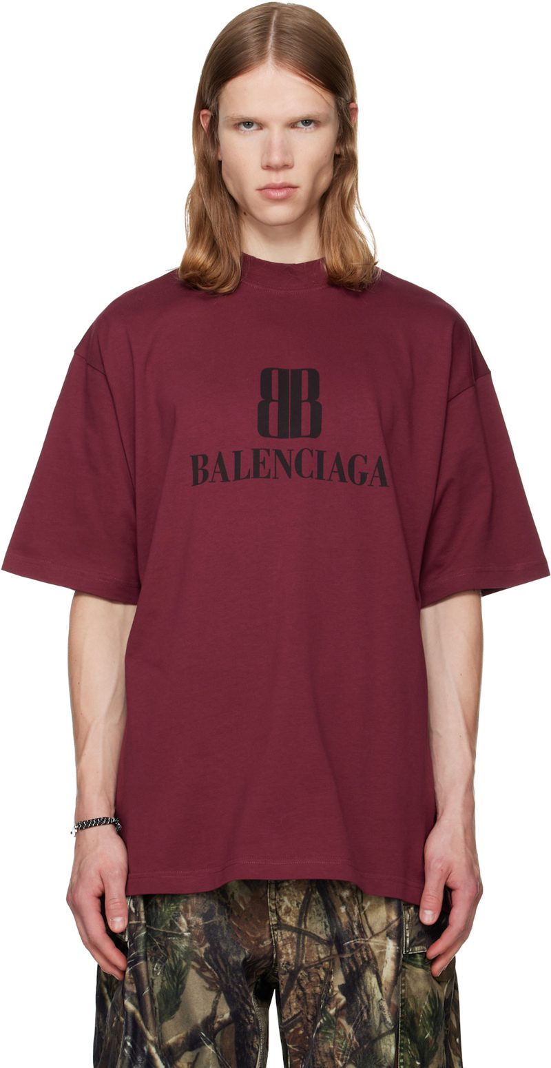 Burgundy Nano BB Medium Fit T-shirt 262342M213009