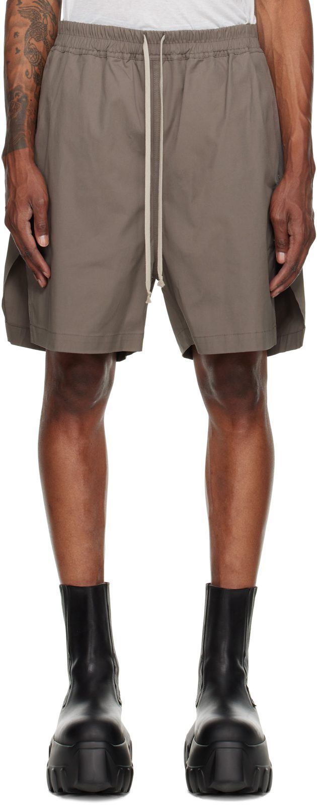 Gray Tower Boxers Shorts 262232M193049