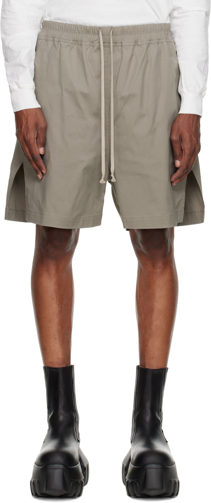 Taupe Tower Boxers Shorts 262232M193048