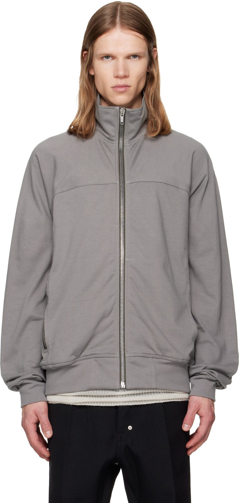 Gray Tower Zipfront Jogger Jacket 262232M202043