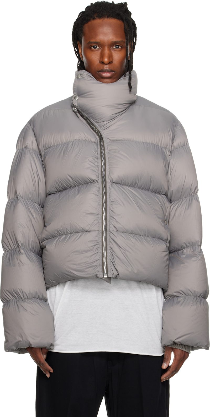 Gray Tower Turtle Down Jacket 262232M178007