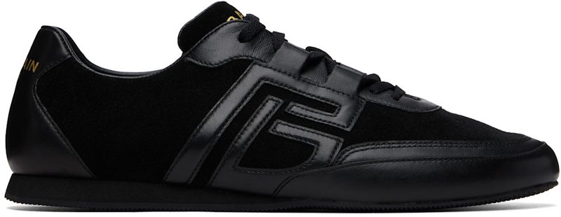 Black Calfskin Sneakers 262251M237012