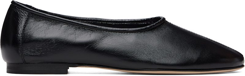 BY FAR Black Prudence Flats 262289F118000