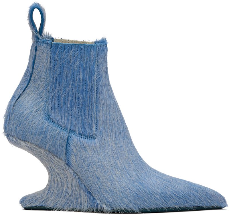 Blue Cantilever 8 Sharp Ankle Boots 262232F113000
