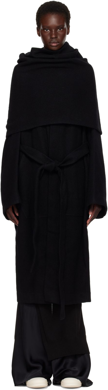 Black Tower Dagger Robe Coat 262232F059003