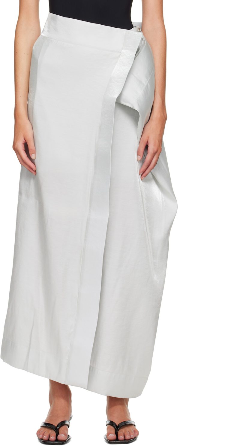 SSENSE Exclusive Gray Mercury Maxi Skirt 262809F093012