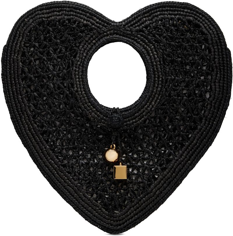 Black Le Spiaggia Coeur Tote 262553F049001