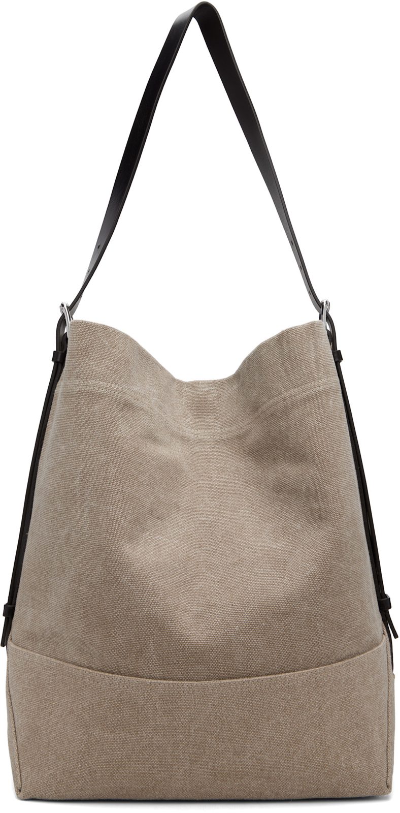 Beige Belted Tote 262646F049004