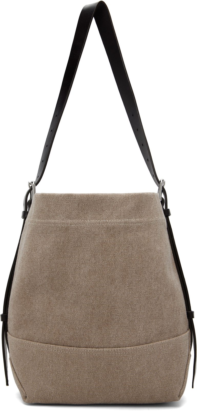 Beige Small Belted Tote 262646F049001