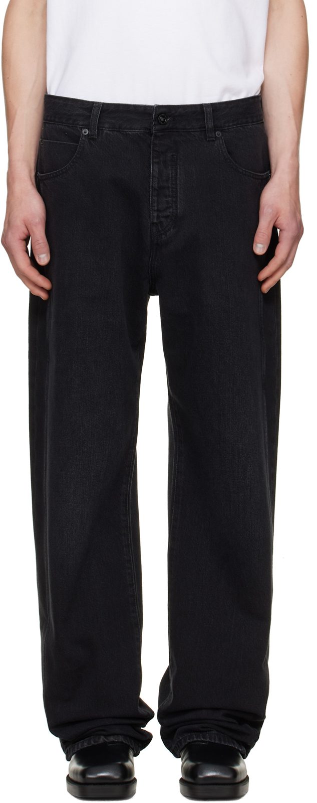 Black Loose-Fit Jeans 262251M186004