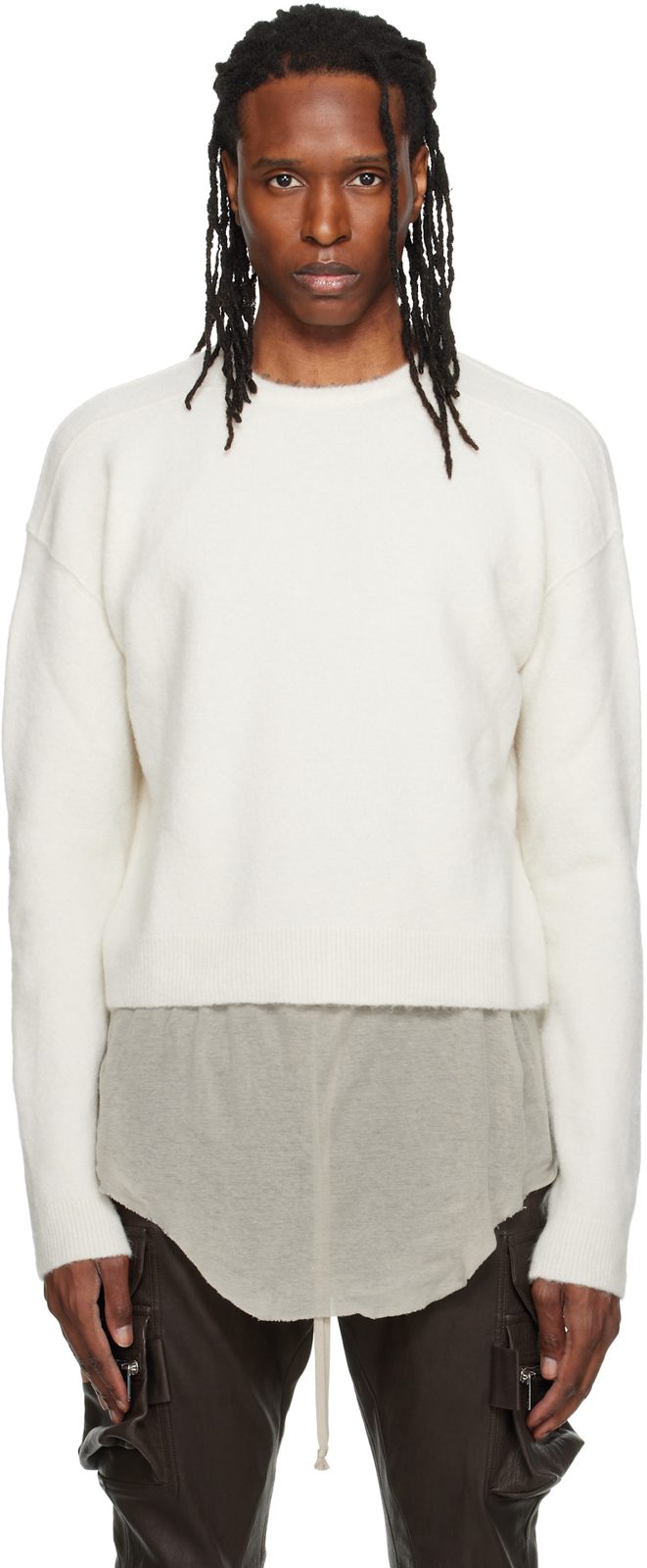 오프화이트 Tower Round Neck Sweater 262232M201003