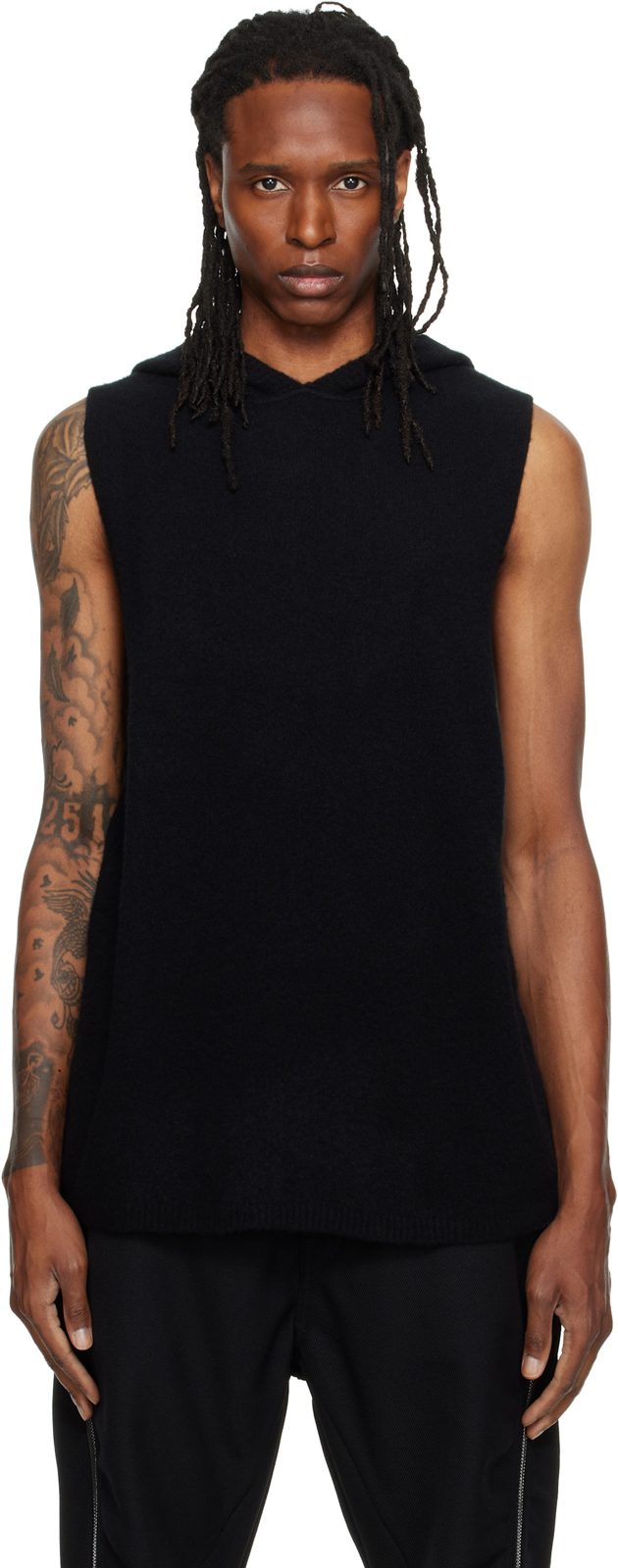 Black Tower Tank Hoodie 262232M202058