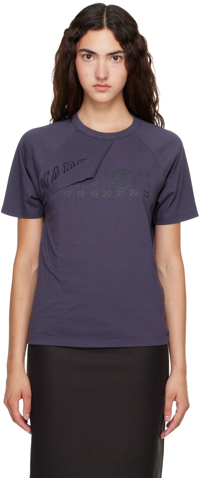 Navy Folded Logo T-shirt 262188F110025
