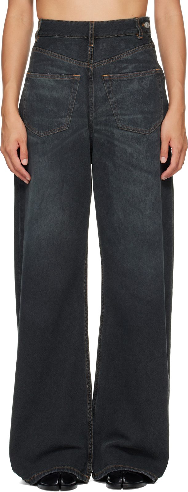 Gray Backwards Jeans 262188F069007