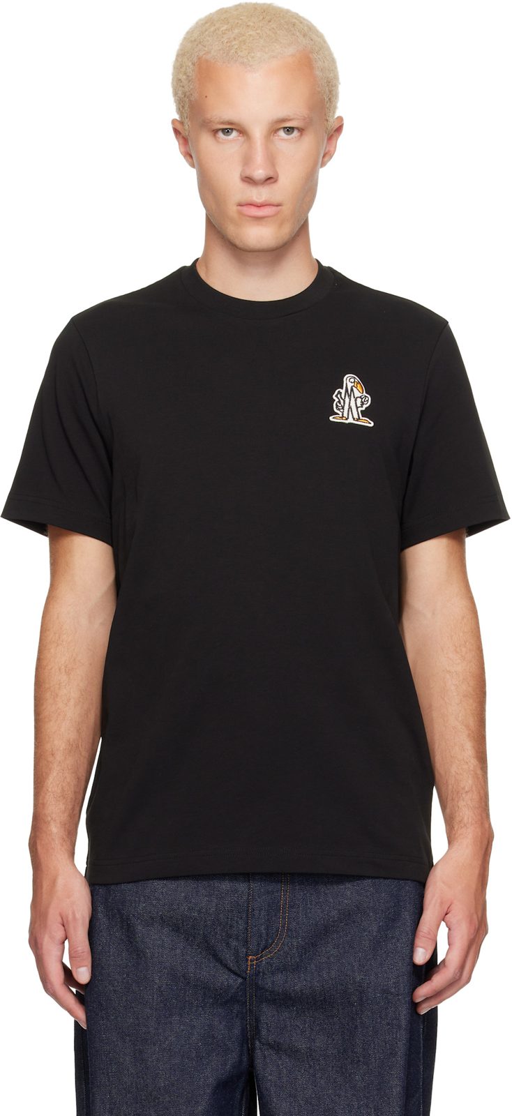 Black Logo Cotton T-shirt 262111M213018