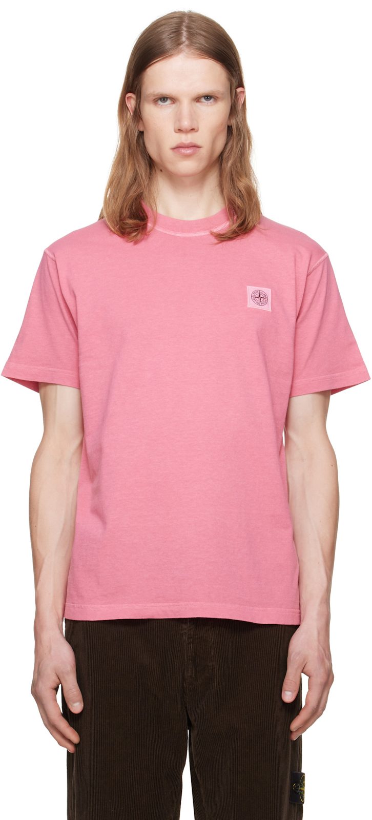 Pink 2100026 Organic Cotton Jersey Fissato T-shirt 262828M213018