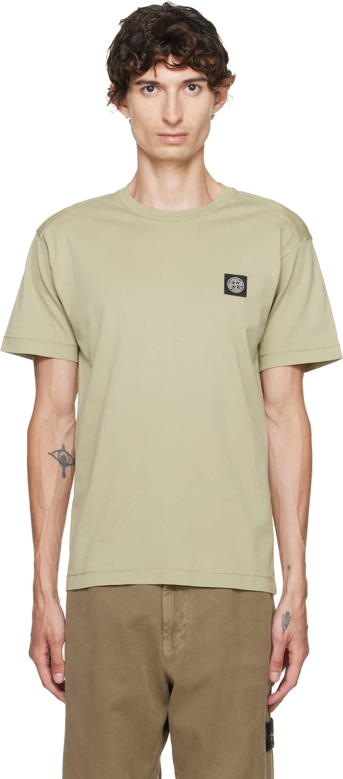 Green 2100027 60/2 Cotton Jersey T-shirt 262828M213014