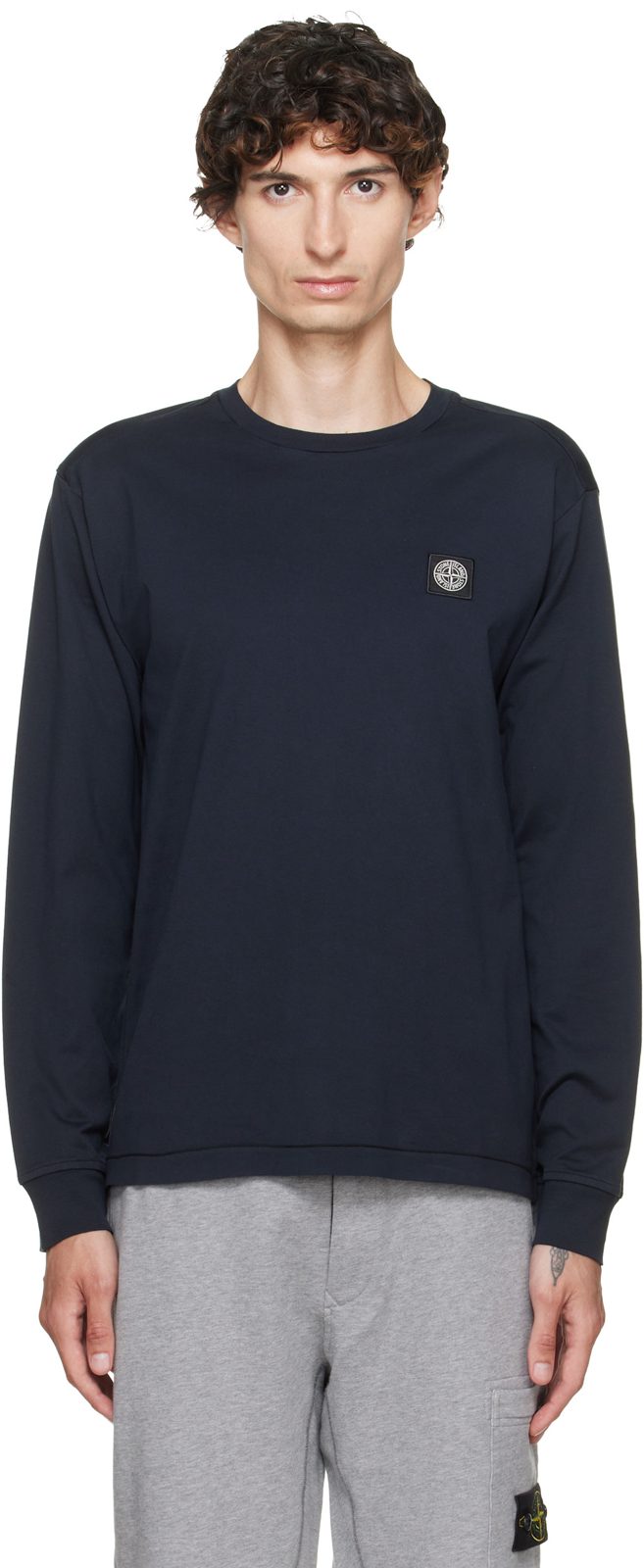 Navy 2100031 60/2 Cotton Jersey T-shirt 262828M213003