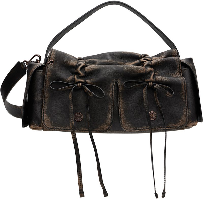 Brown Multipocket Shoulder Bag 262129F048011