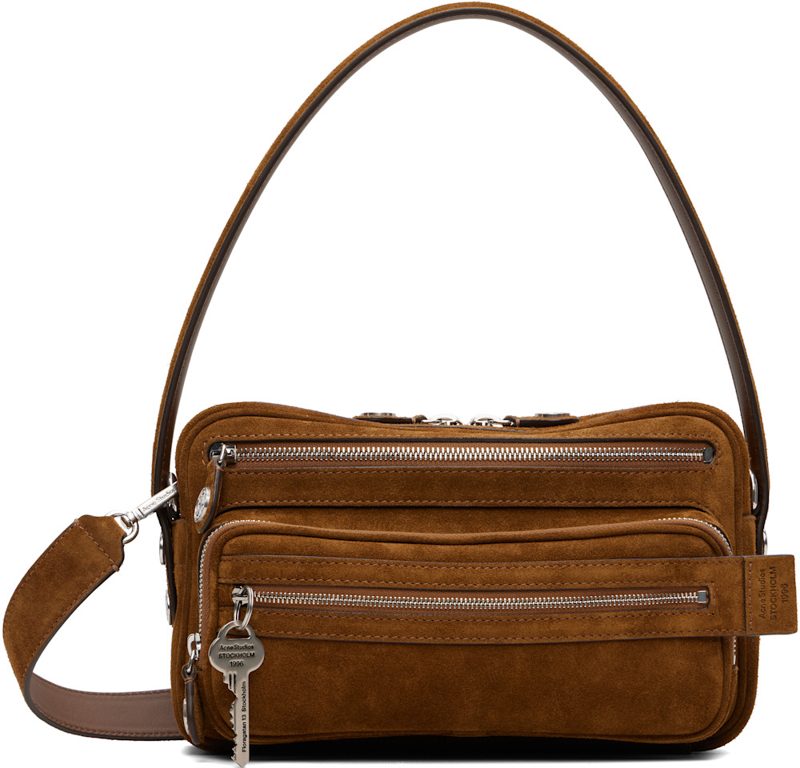 Brown Camero Party Suede Bag 262129F048036