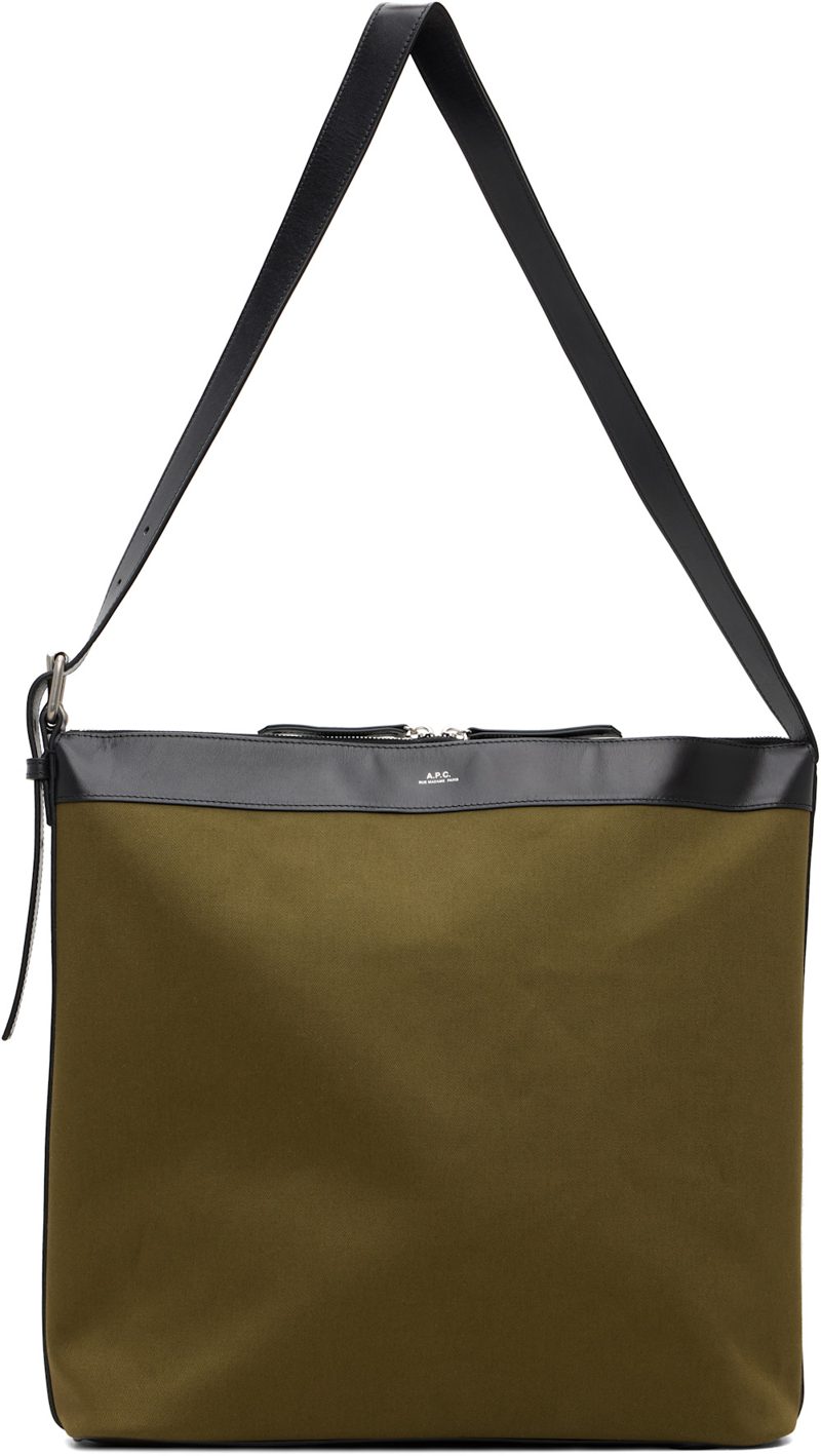 Khaki & Black Vera Maxi Biker Bag 262252F049010