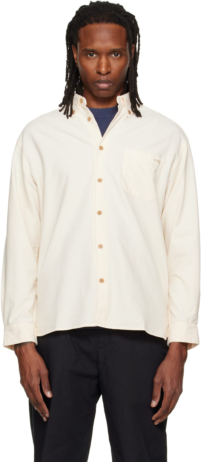 오프화이트 Mateo Logo Shirt 262252M192011