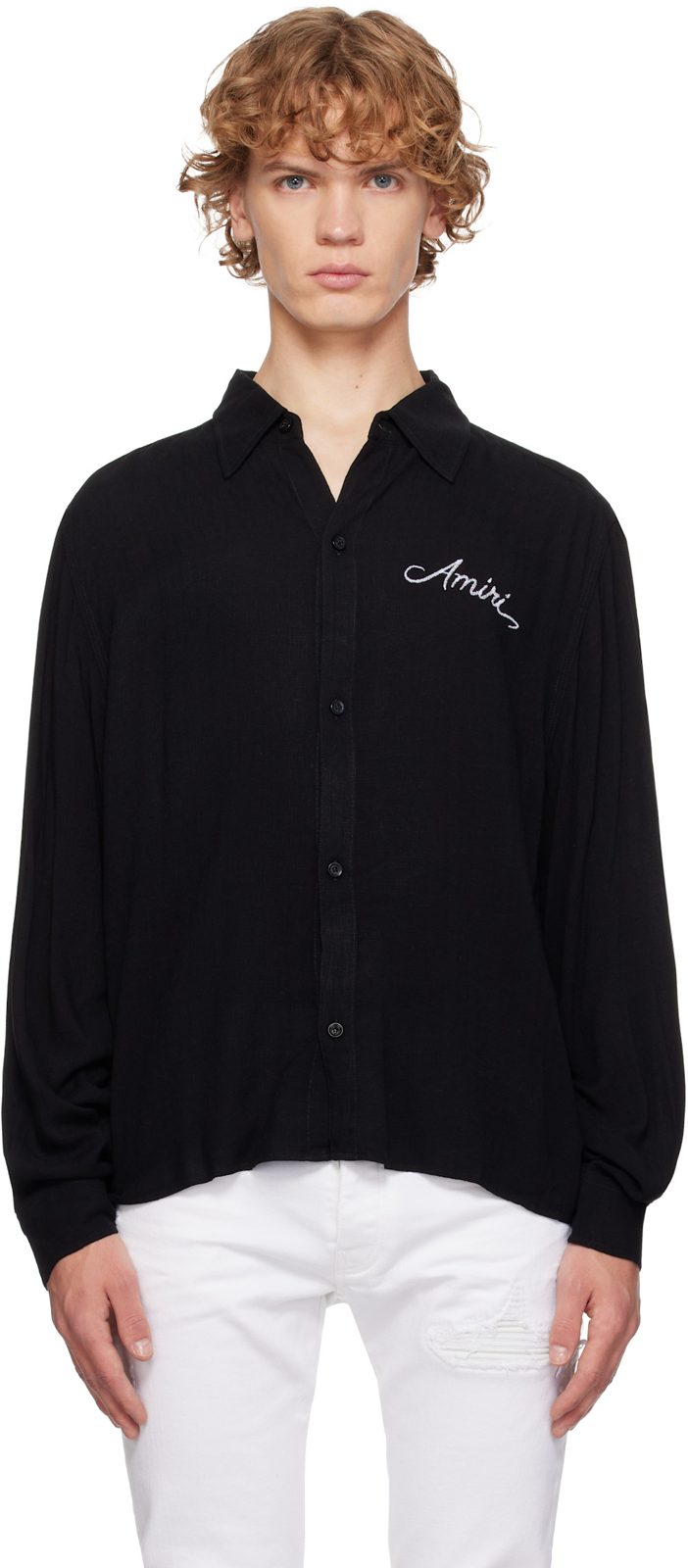 Black MA Check Shirt 262886M192024