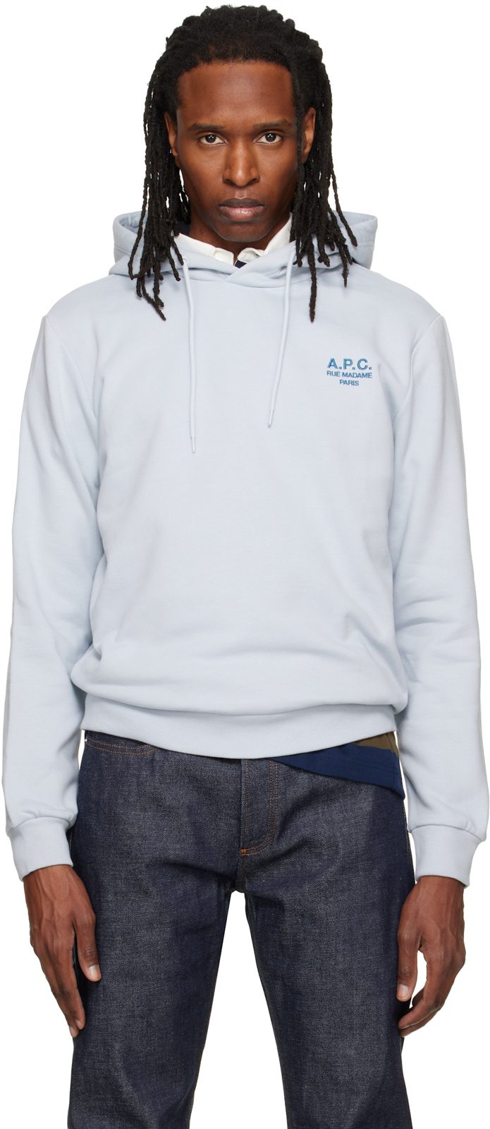 Blue Standard Rue Madame Hoodie 262252M202011