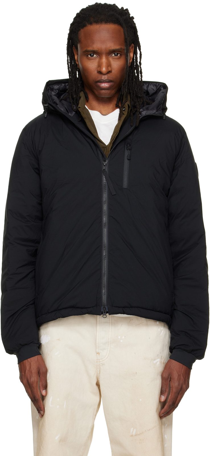Black Lodge Hoodie Down Jacket 262014M178019