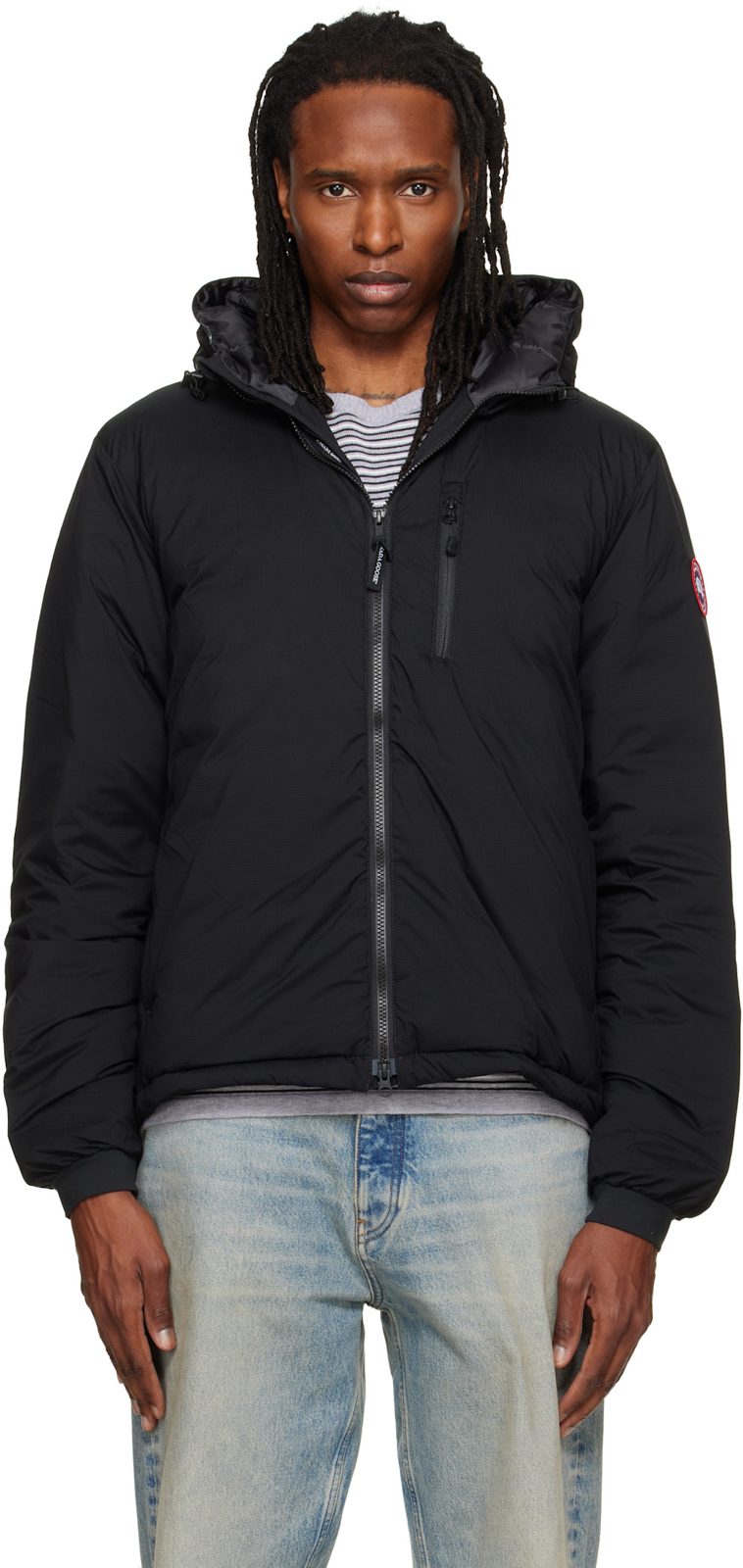 Black Lodge Hoodie Down Jacket 262014M178031