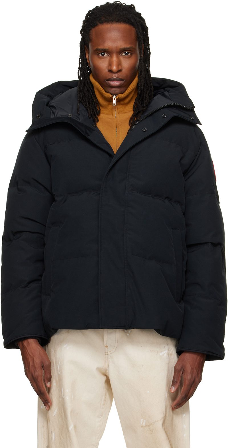 Black Seymour Down Coat 262014M178011