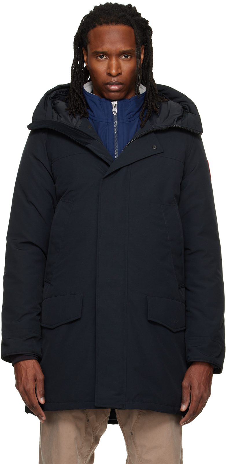 Black Langford Down Coat 262014M178030