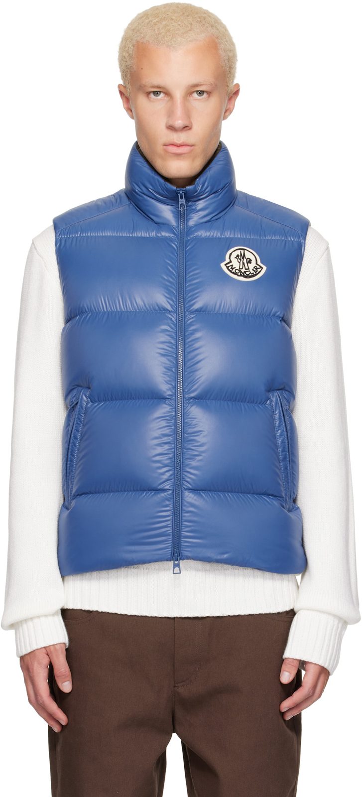Blue Belice Down Vest 262111M178029