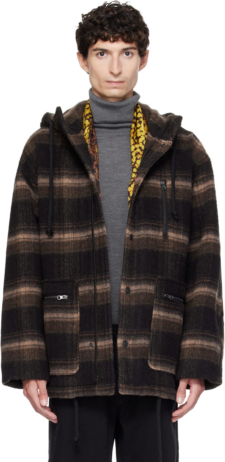 Black & Beige Kiril Jacket 262600M176001
