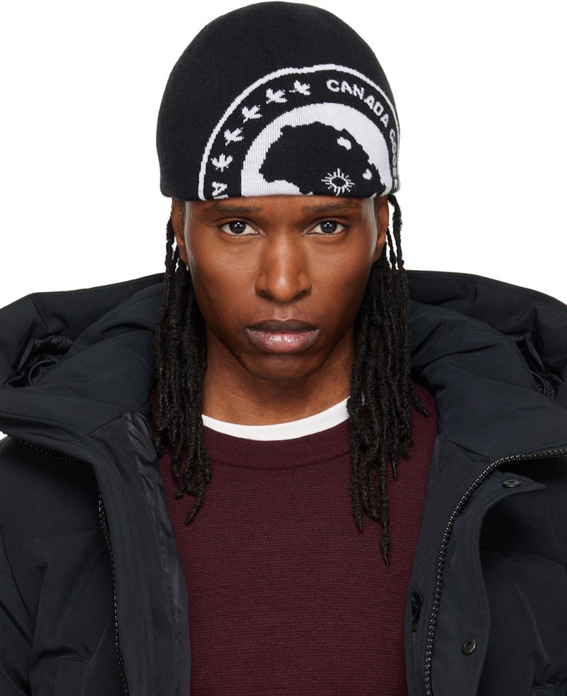 Black Arctic Contrast Beanie 262014M138000