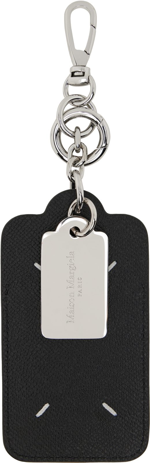 Black Double Tag Keychain 262168M148015