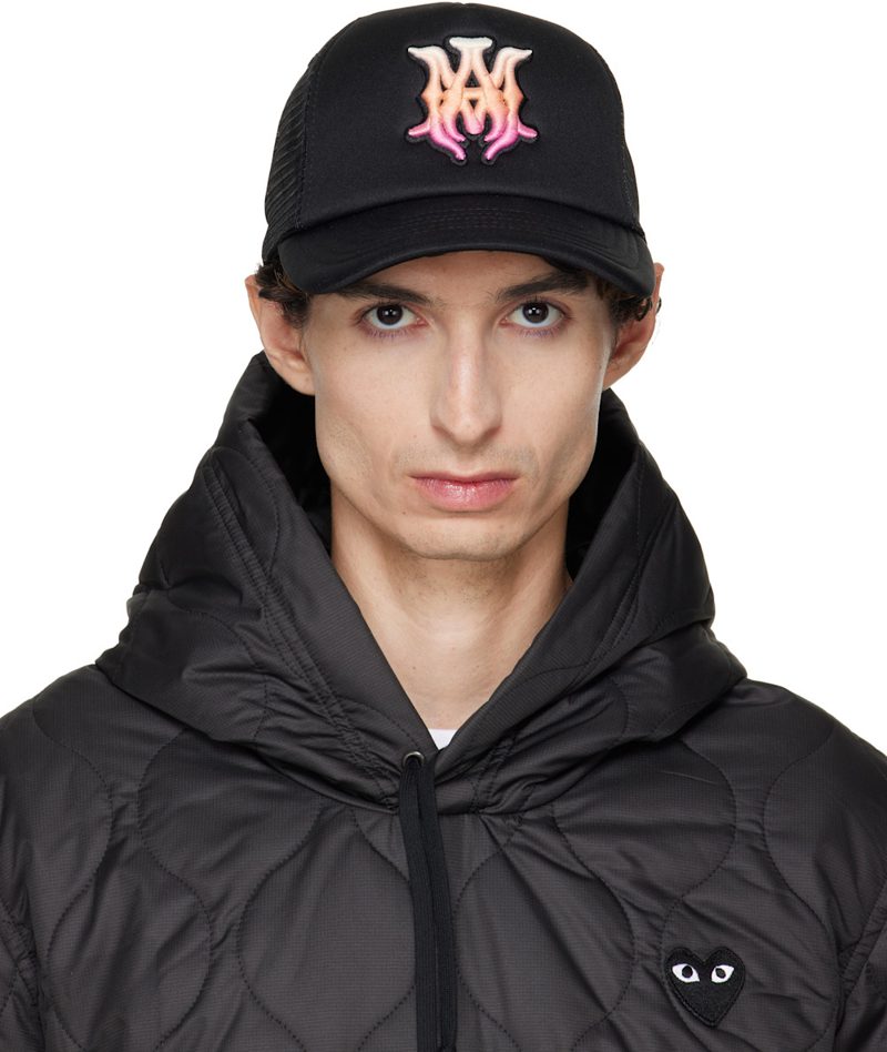 Black MA Surf Trucker Cap 262886M139020